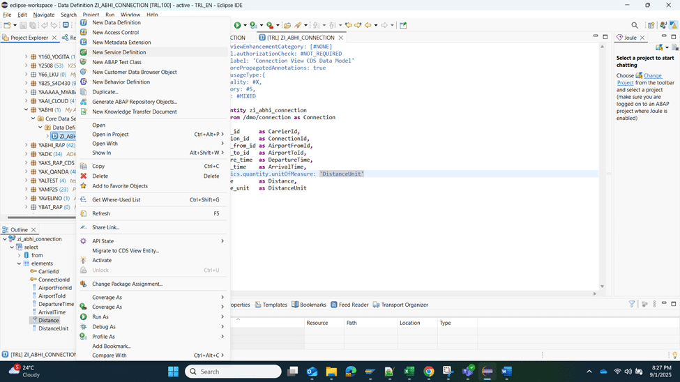 SAP RAP programming, OData service, ABAP RESTful Application Programming Model, SAP Fiori Elements, CDS view, ABAP Flight Reference Scenario
