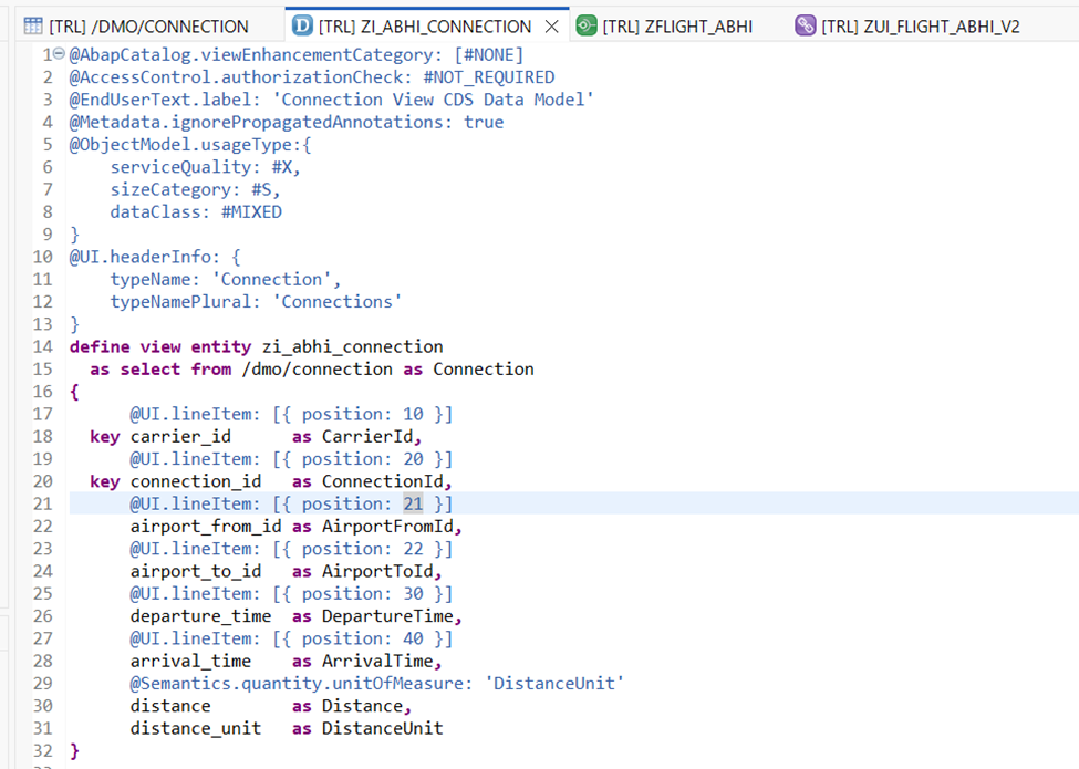 SAP RAP tutorial, UI annotations in CDS, SAP Fiori app design, ABAP RESTful Application Programming Model, metadata extensions, CDS view annotations