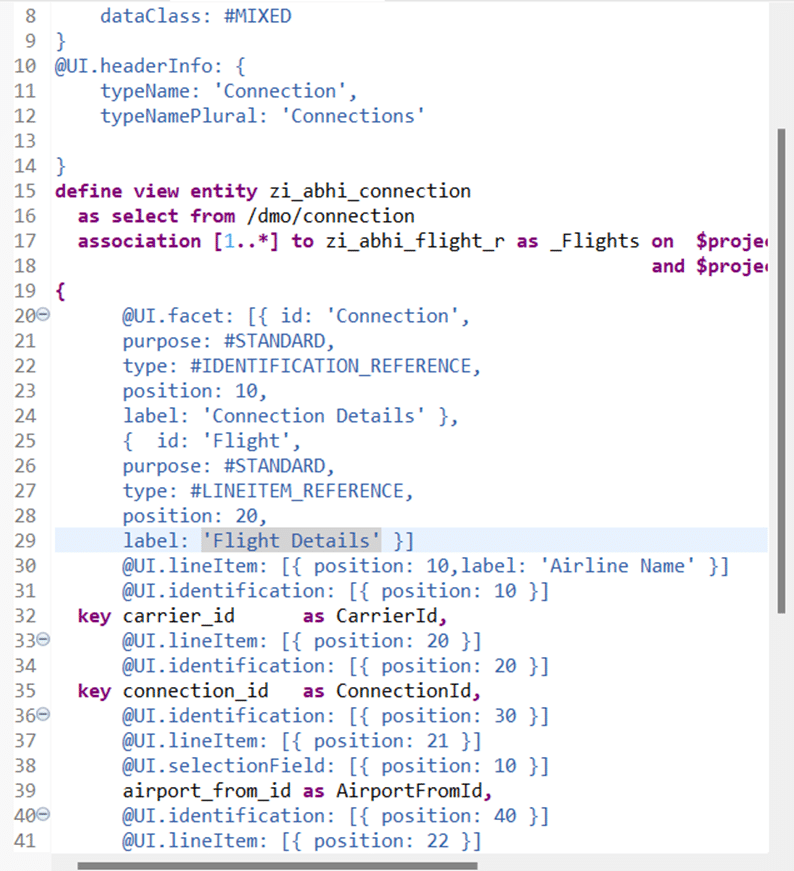 How to display multiple entities in SAP RAP object page,
Enhancing CDS view for multiple facets in SAP RAP,
SAP RAP tutorial for flight details facet,
Designing SAP Fiori UI with multiple CDS entities,
Using facets to organize data in SAP RAP applications,